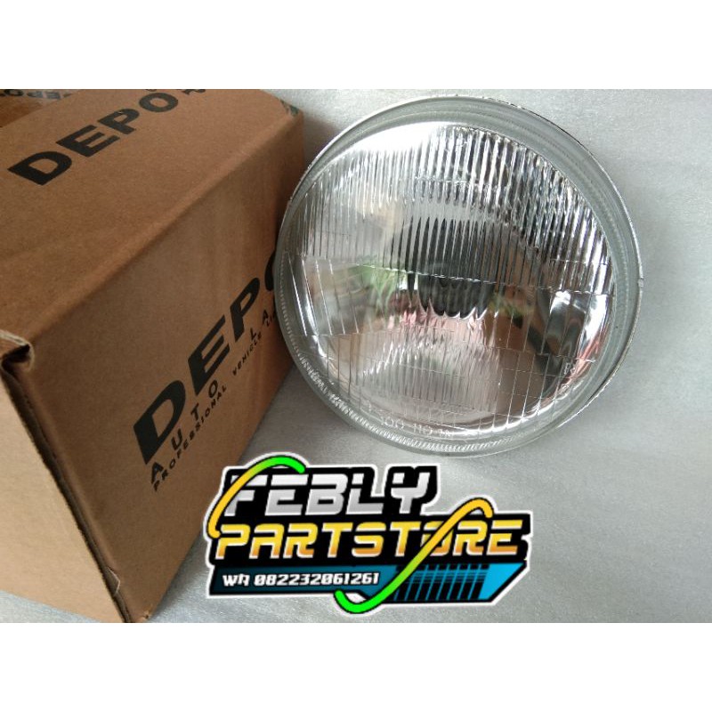 REVLEKTOR DEPO 5,7 INCH LAMPU AUTOPAL DEPO 5,7 INCH LAMPU PESEK PNP BATOK L2G CB125 VANVAN YL CB GL