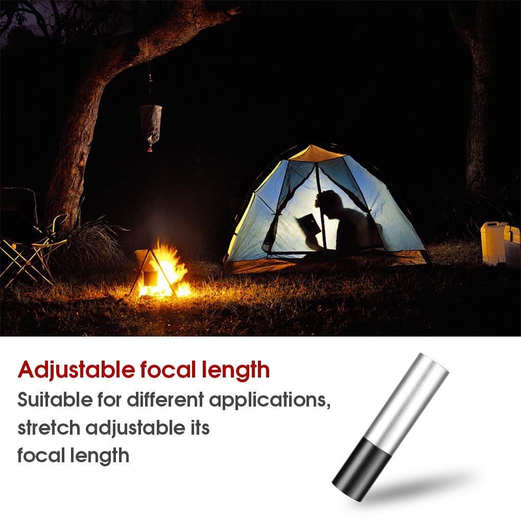 Lampu Senter Led Mini Portable Super Terang Jarak Jauh Flashlight Usb Rechargeable Untuk Outdoor COD