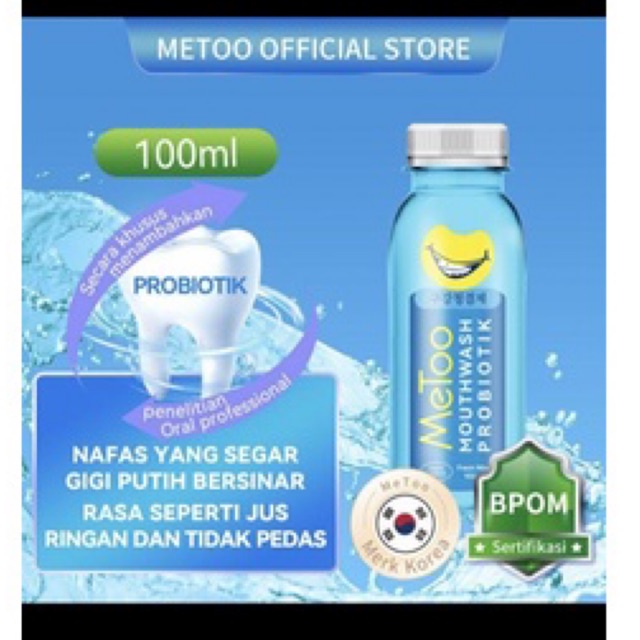 BPOM SECRET CLEAN PROPOLIS METOO MOUTHWASH OBAT KUMUR Breylee teeth whitening