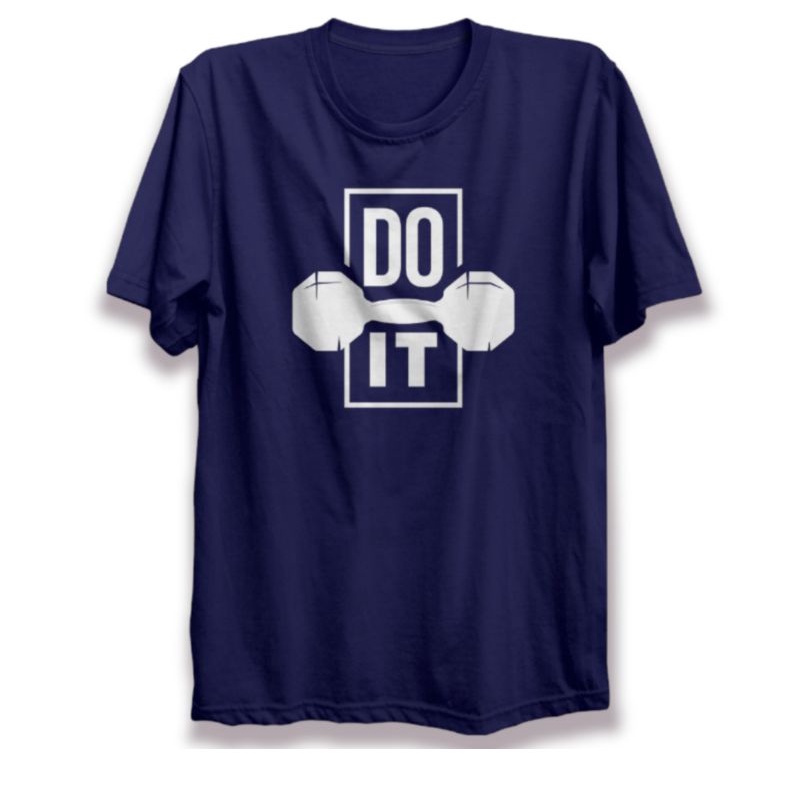 Baju Kaos Pria Distro Original Sport Gym Do It Dumble Keren Premium Branded 100% Kekinian Aesthetic 