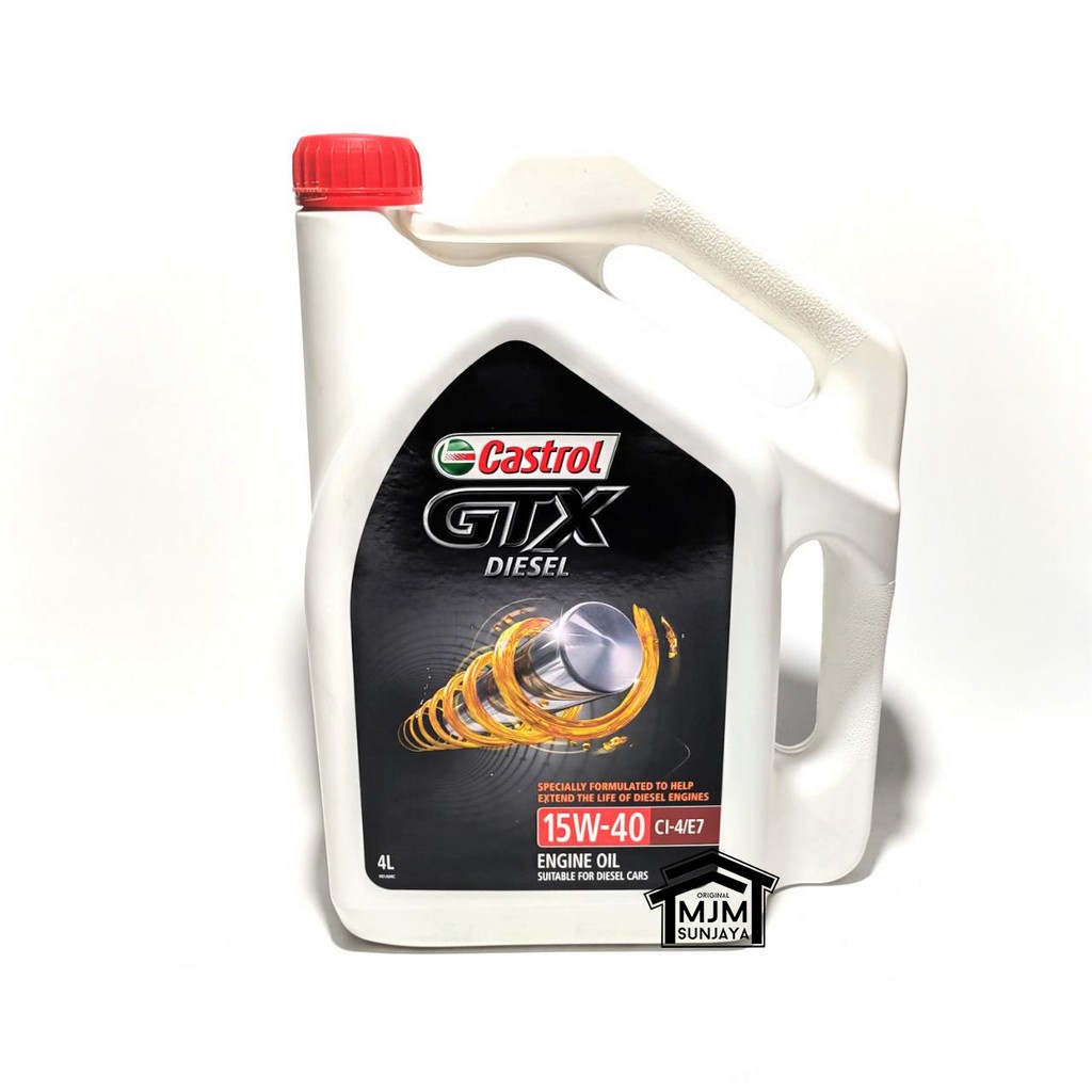 Oli Mesin Castrol GTX DIESEL SAE 15W-40 Solar Galon 4 Liter Oil