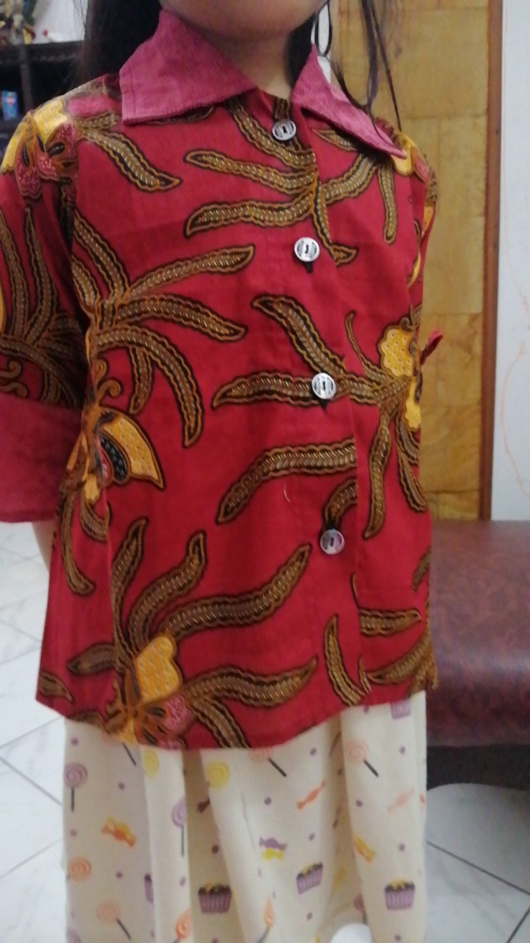 Kemeja Batik Anak Cewek Blus Batik Anak Atasan Batik Anak Cewek Buat Sekolah Sopan Dan Lucu Modern