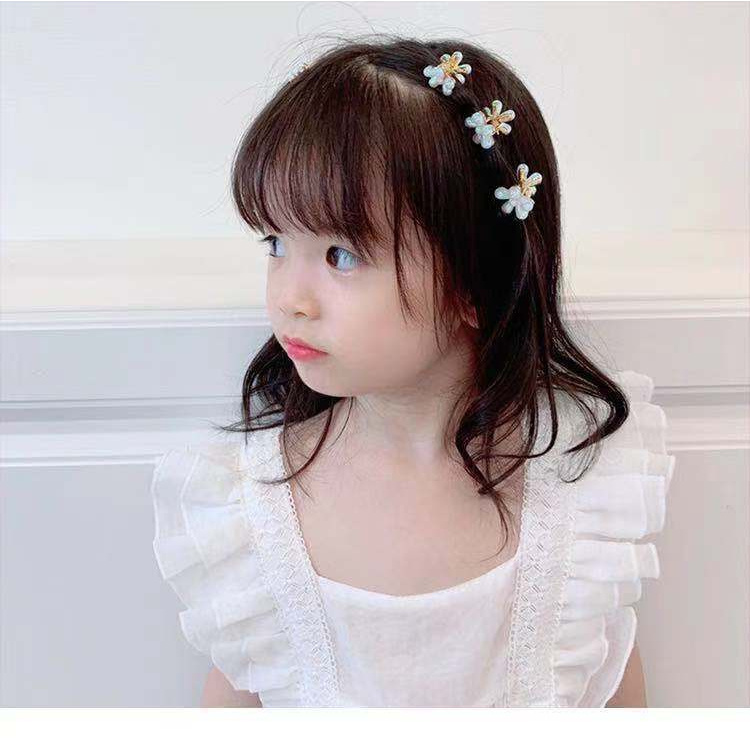 1Pcs Women Korean INS Style Five-petal Flower Imitation Pearl Hair Clip / Girls Little Daisy Sweet Cute Mini Bangs Hairpin