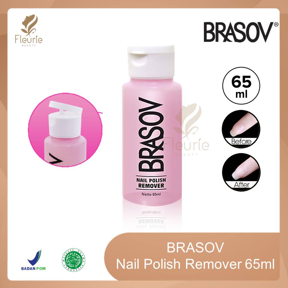 Brasov Nail Polish Remover 65ml - Pembersih Cat Kuku Brasov Halal Original BPOM