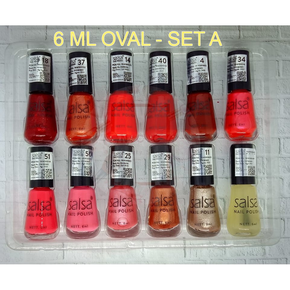 [PER BOX] * NCC * Salsa Nail Polish / Kutek Cat Kuku (1 Set - 12 pcs Kutek - BOX)