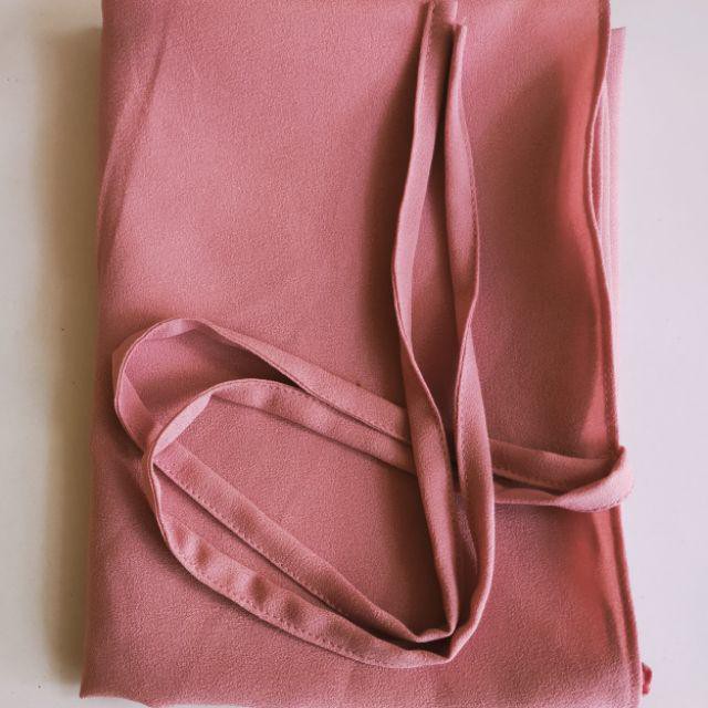 Bergo maryam premium diamond / Hijab Instan bergo maryam tali nonpet-Dustypink