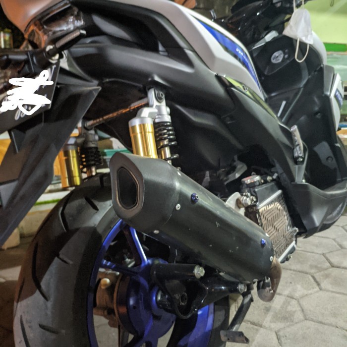 Knalpot R9 Misano Untuk Yamaha Aerox 155 Old Full System Original