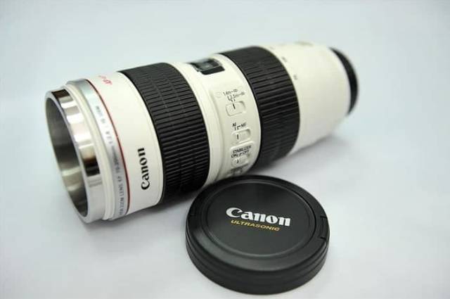Mug Bentuk Lensa Canon Putih Big