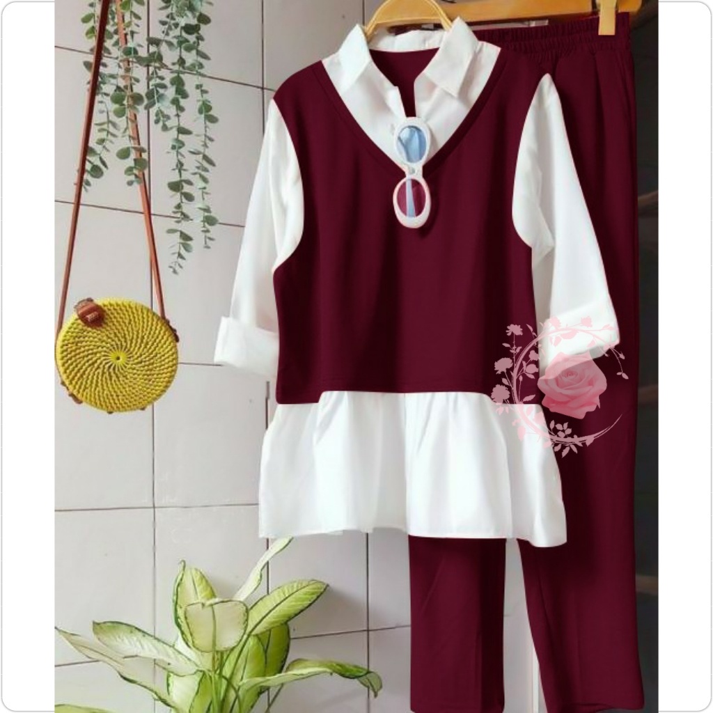 One set nanno | setelan wanita import | one set wanita premium-4