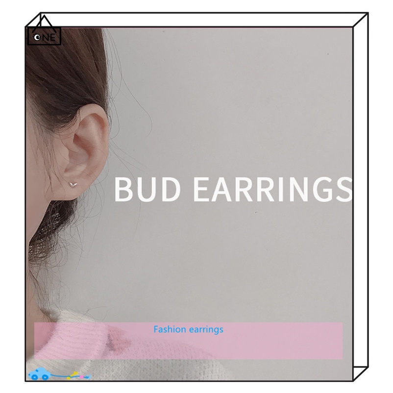 COD❤️Anting Kecil Perhiasan Kupu-kupu Snowflake Stud Earrings Sederhana