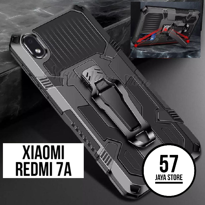 case robot redmi 7A new hard case klip silicon standing case armor