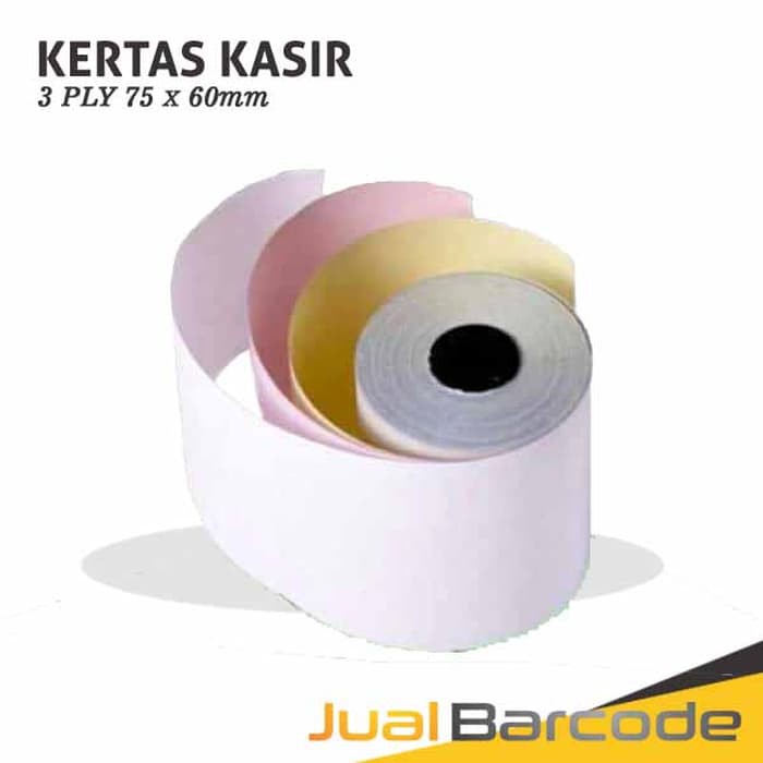 

KERTAS STRUK KASIR 75 X 60 mm - 3PLY - RANGKAP 3 - EPSON TMU 220