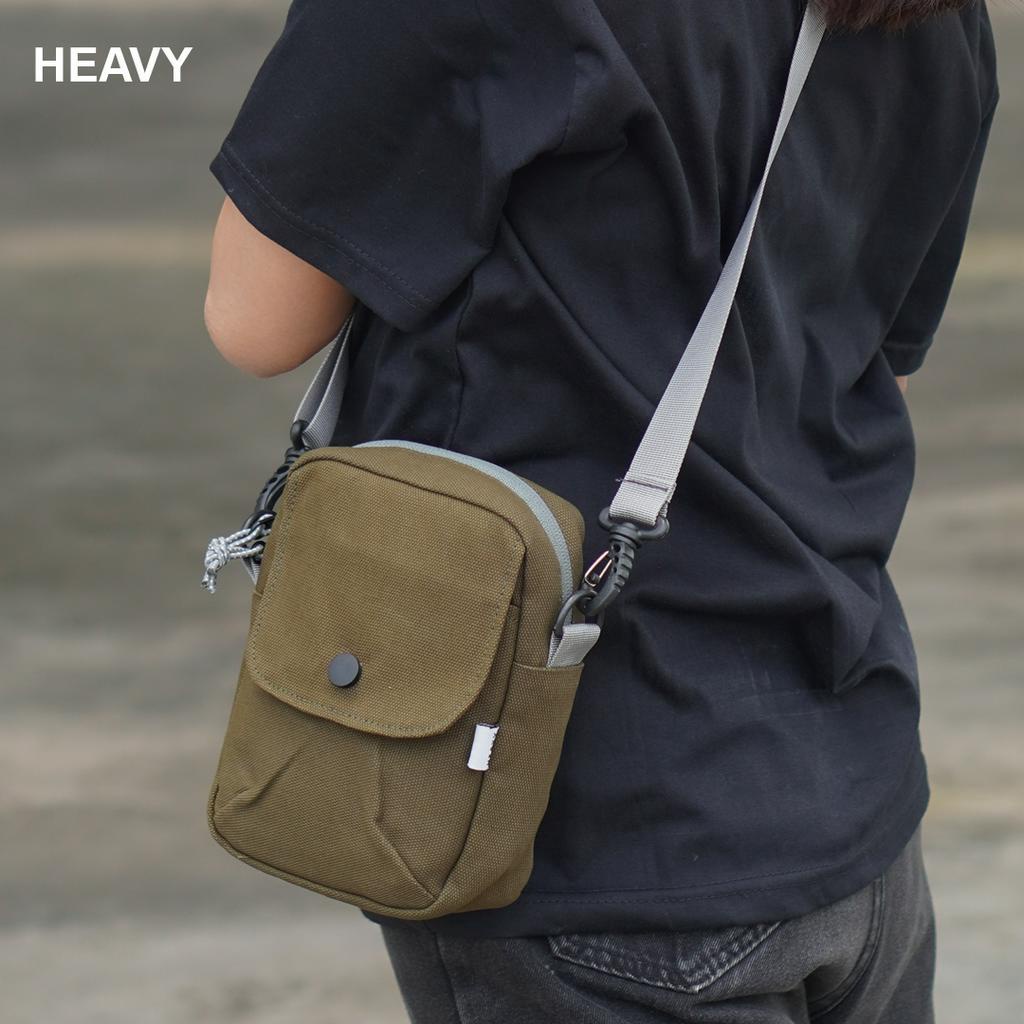 Tas selempang slingbag pria heavy kanvas ramsmax | Sling pouch bag