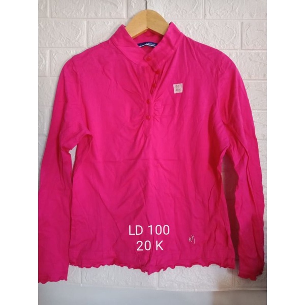 Kaos  Murah kaos berkerah dan tidak berkerah  wanita  katun  Preloved