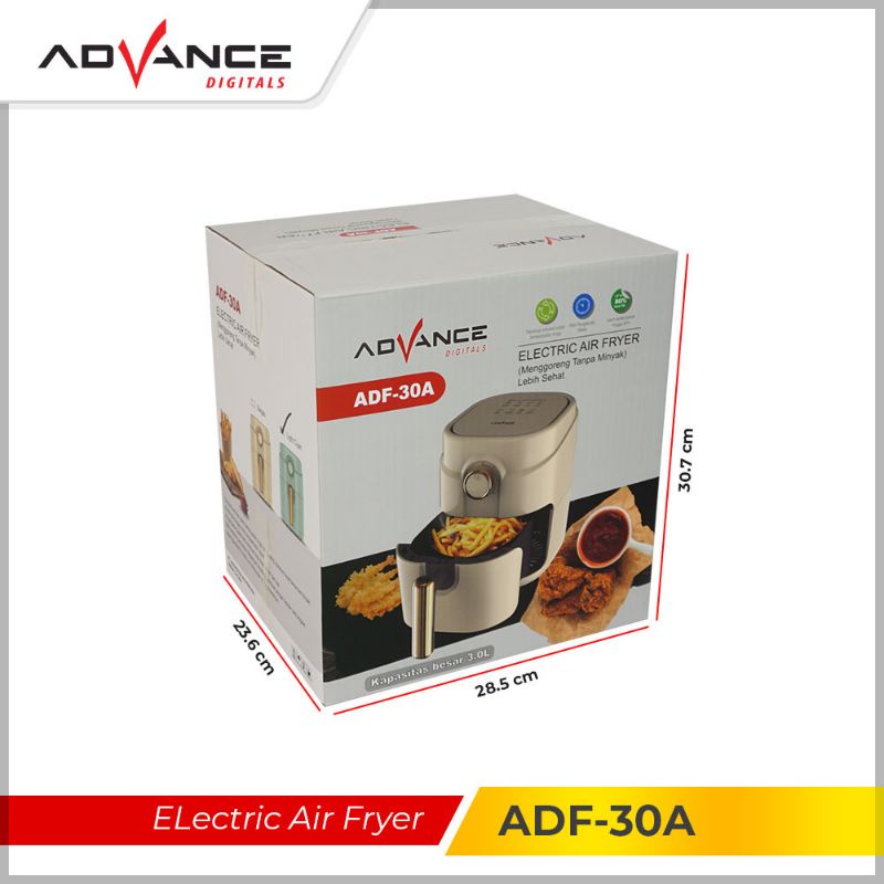 Advance Electric Air Fryer 3 Liter / Menggoreng Tanpa Minyak ADF 30A