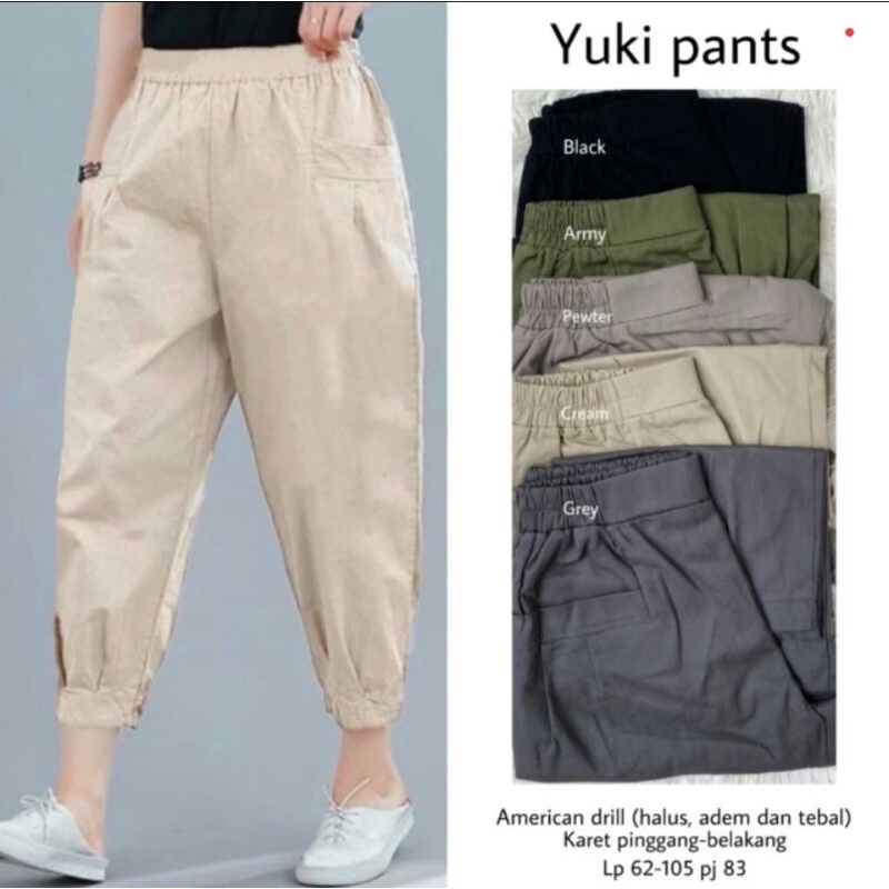 (MSB) CELANA YUKI PANTS JOGGER BALON AMERICAN DRILL