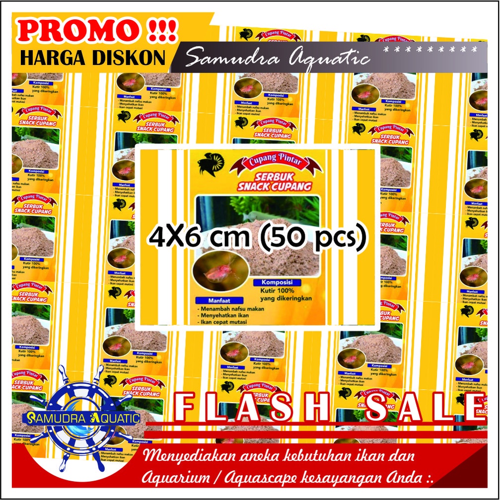 Stiker Kemasan Repack  SNACK CUPANG, Stiker Snack Cupang, Stiker Snak Cupang