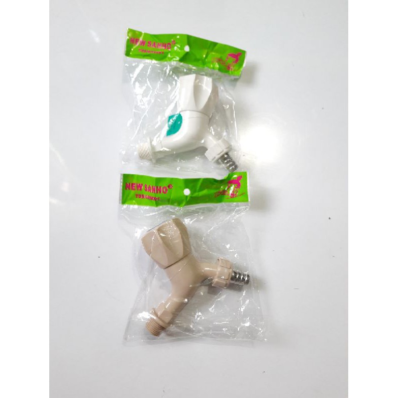 Kran air PVC PUTER TAMAN 1/2&quot; NEW SANHO / Keran air Plastik / PLASTIK TAP