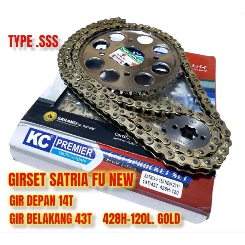Gir gear set satria Fu new & satria Fu lama
