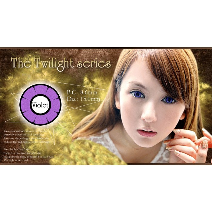 Softlens Twilight Animasi Violet Ungu