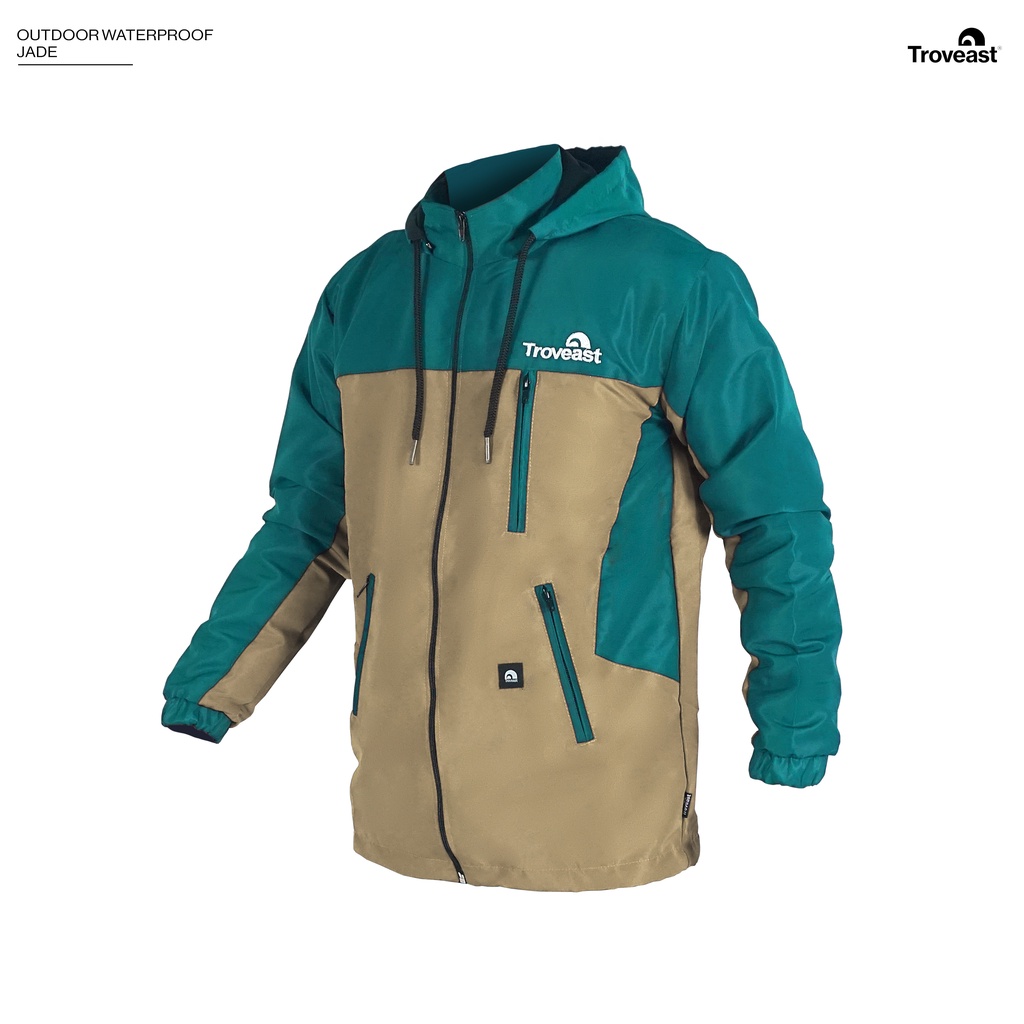 Troveast Jaket Outdoor Waterproof-Jade M