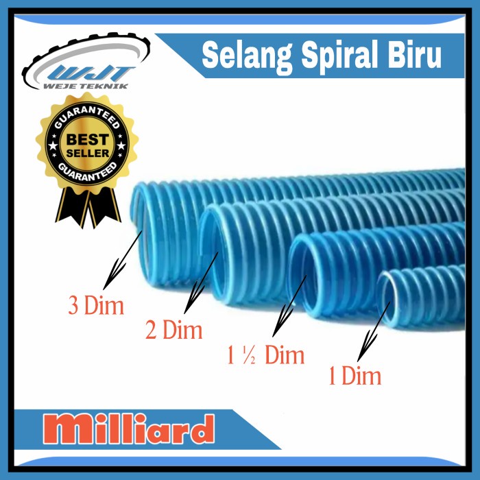 Selang Spiral Pompa Irigasi Sawah Komplit 1 Dim 1½ Dim 2 Dim 3 Dim