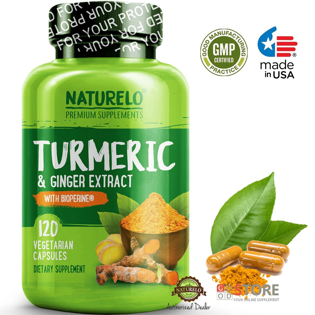 Jual NATURELO – Organic Turmeric, Ginger With BioPerine | Kunyit ...