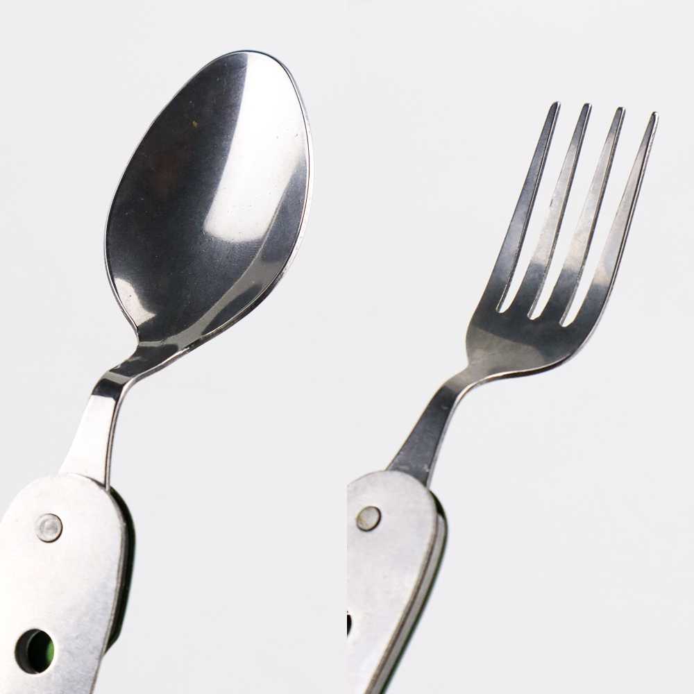 TD - PR1 SunnyOutdoor Sendok Garpu Pisau Lipat Foldable Spoon Fork - SV3