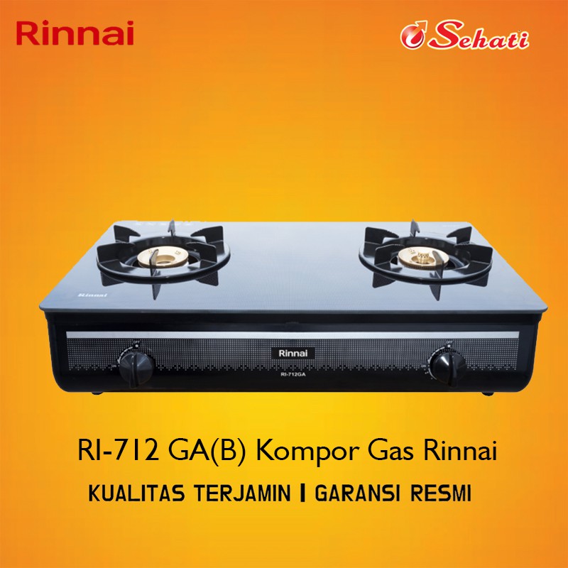 Jual Rinnai Kompor Kompor Gas Kompor Rinnai Kompor Dua Tungku Ri 712 Ga B Bergaransi Shopee Indonesia