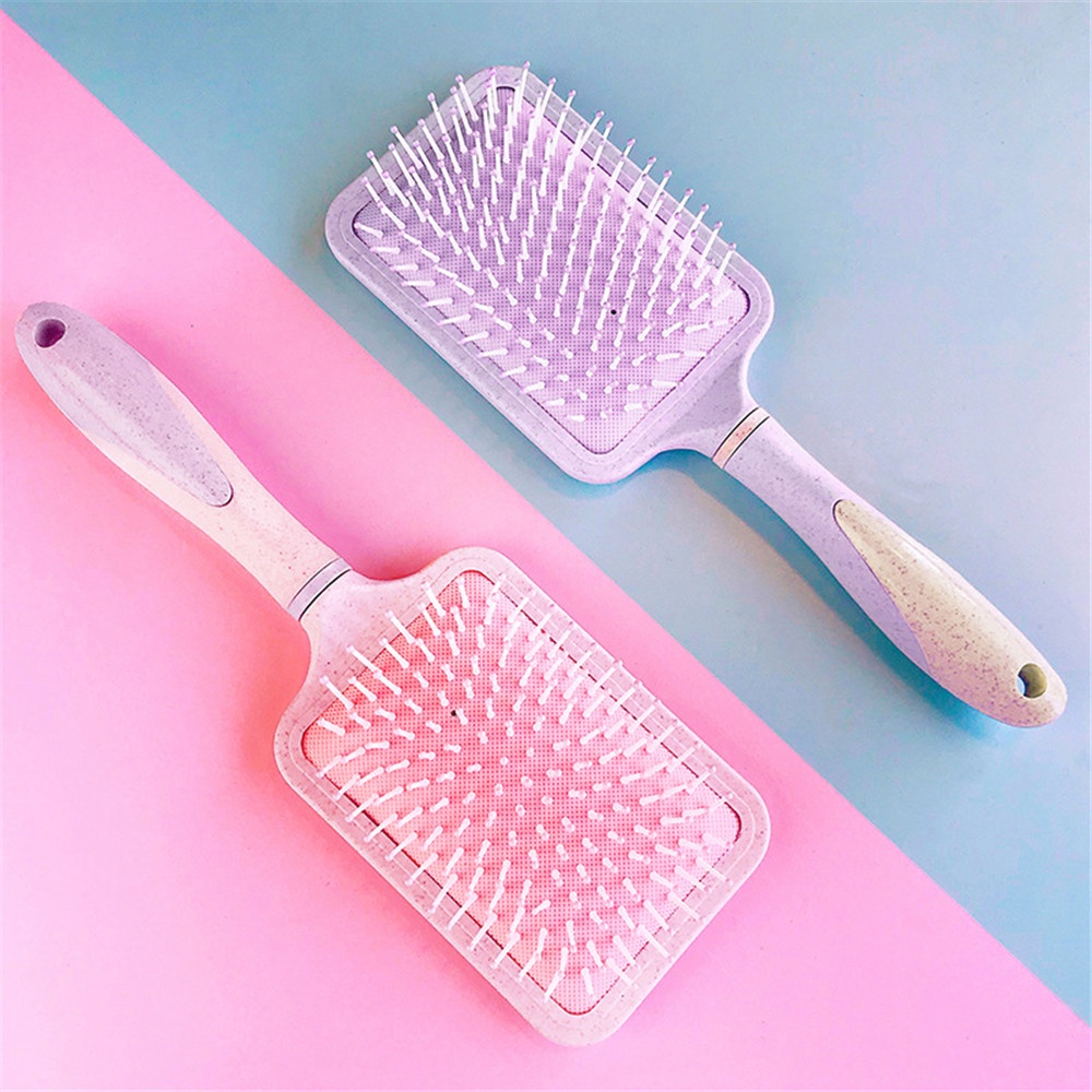 Sisir Rambut Panjang Anti Statis Warna Pink Gaya Korea Untuk Wanita