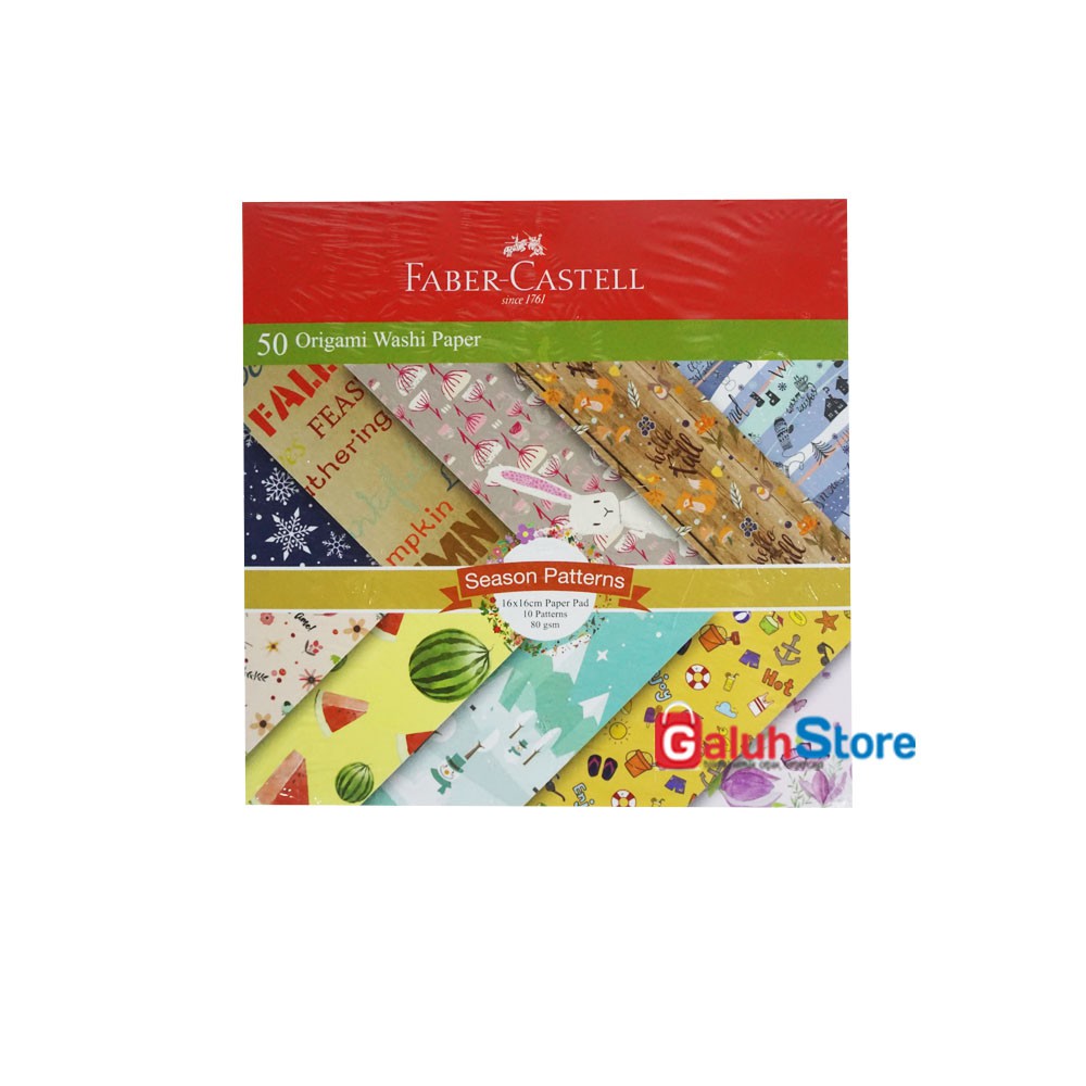 

Faber Castell Origami / Washi Paper / Season Patterns 16x16 Cm
