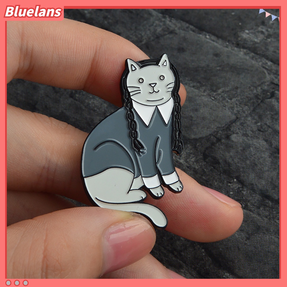 Bros Pin Enamel Bentuk Kucing Lucu Untuk Dekorasi Pakaian