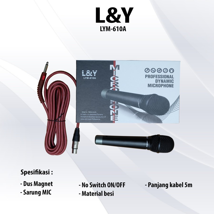 MIC KABEL L&amp;Y LYM 610 A MICROPHONE CABLE