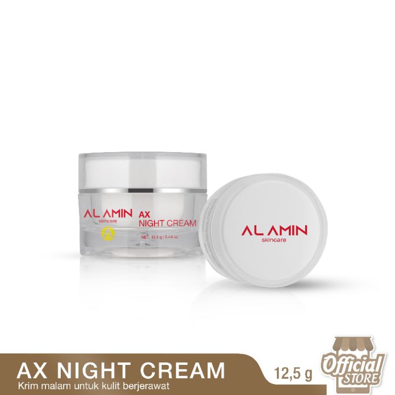 Alamin Ax night treatment  | Krim Malam Brightening Acne/Jerawat/Komedo/Bruntusan/Oily |