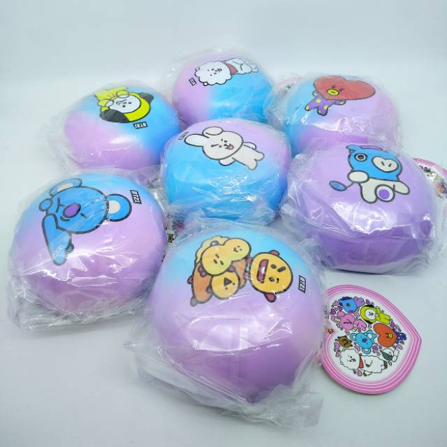 BT21 Galaxy Jumbo Bun Squishy Bts Galaxy