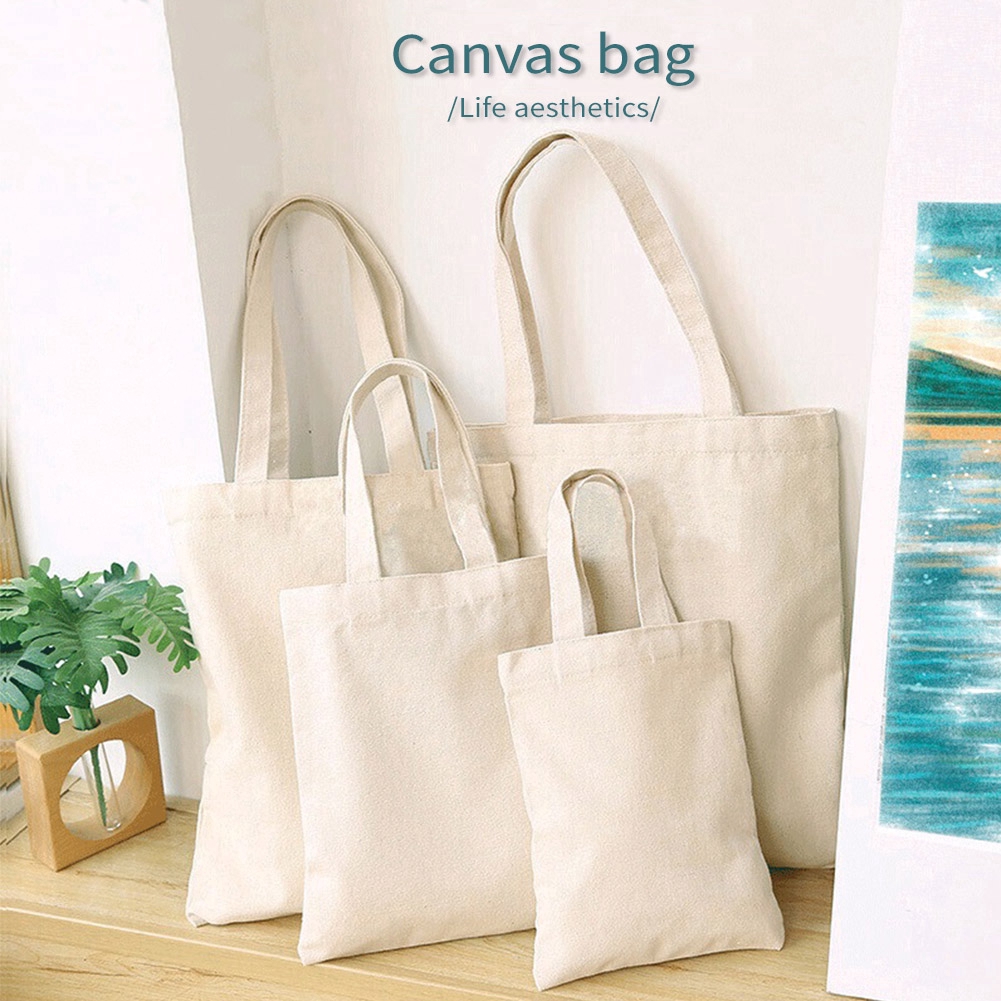 large plain canvas tote bags