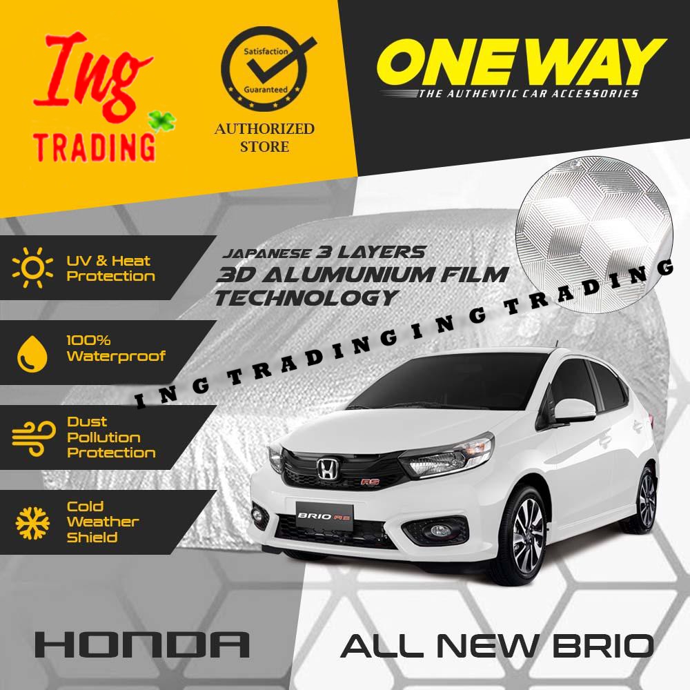 Cover Sarung Mobil Brio 2019 Anti Air Waterproof 3 LAPIS