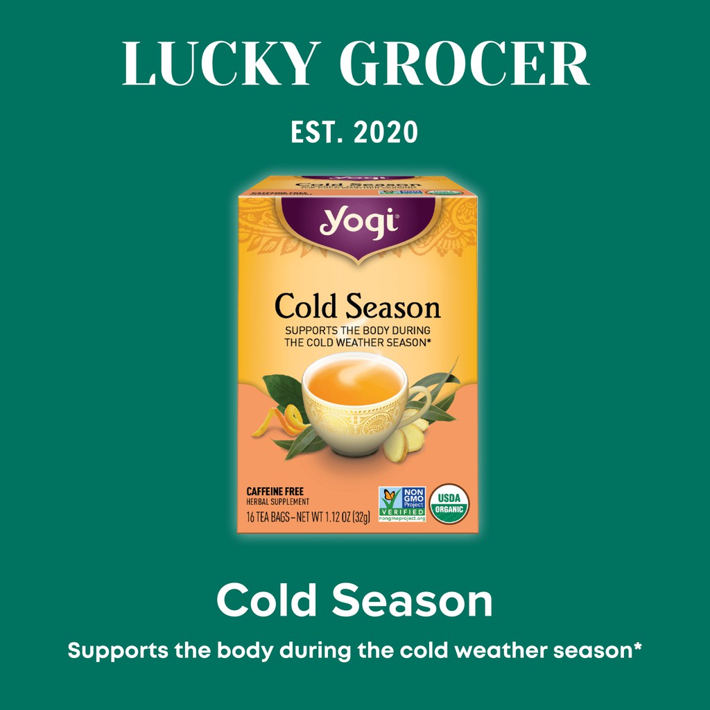 

Yogi Tea Cold Season Tea Teh Musim Dingin Tradisional Organik Herbal Sehat Bugar Caffeine Free