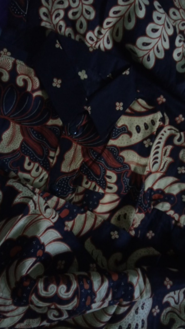 Maura Couple - Sania Ruffle Batik Couple Ori Ndoro Jowi Couple 2518 Couple Batik Sarimbit Gamis