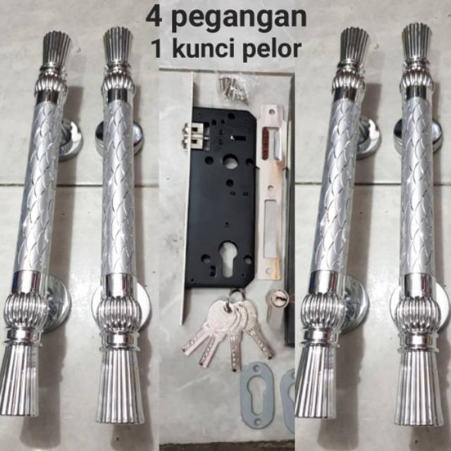 Paket handle pintu stainless 35cm  2set + body pelor PROMO