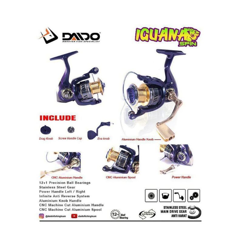 Reel Daido Iguana BXX 2000, 3000, 4000, 6000