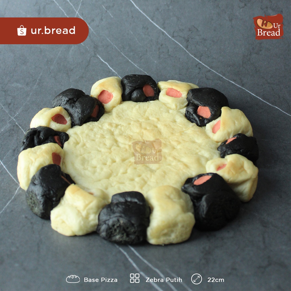 Roti Pizza Pinggiran Sosis Ukuran 22cm | Base Pizza Pinggiran Sosis 22cm