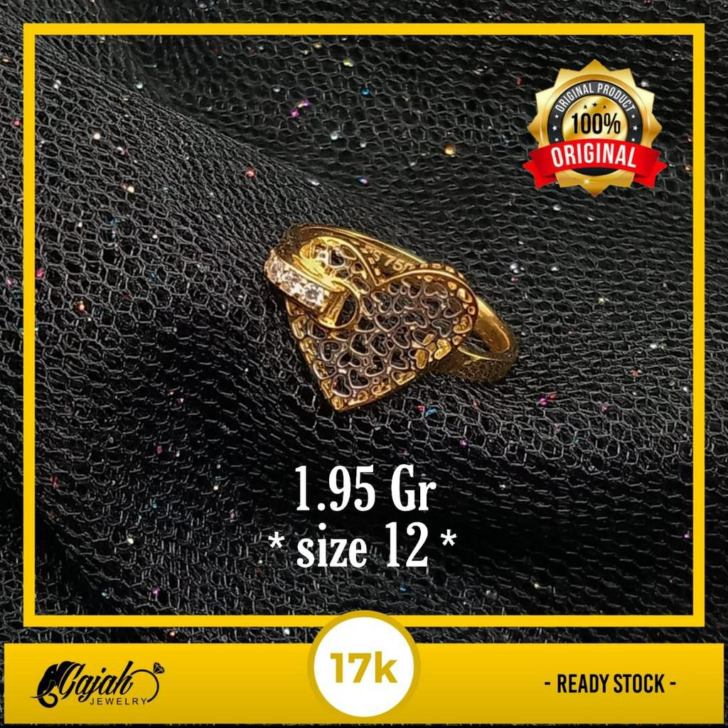 Cincin Emas 17K - 1.95 Gr Kadar 750 - 4967