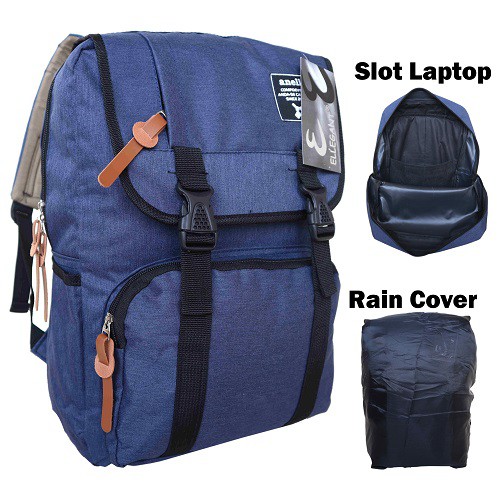 Tas Ransel Cewek Biru Distro Anello Keren Tas Laptop Backpack Kerja Kuliah Sekolah