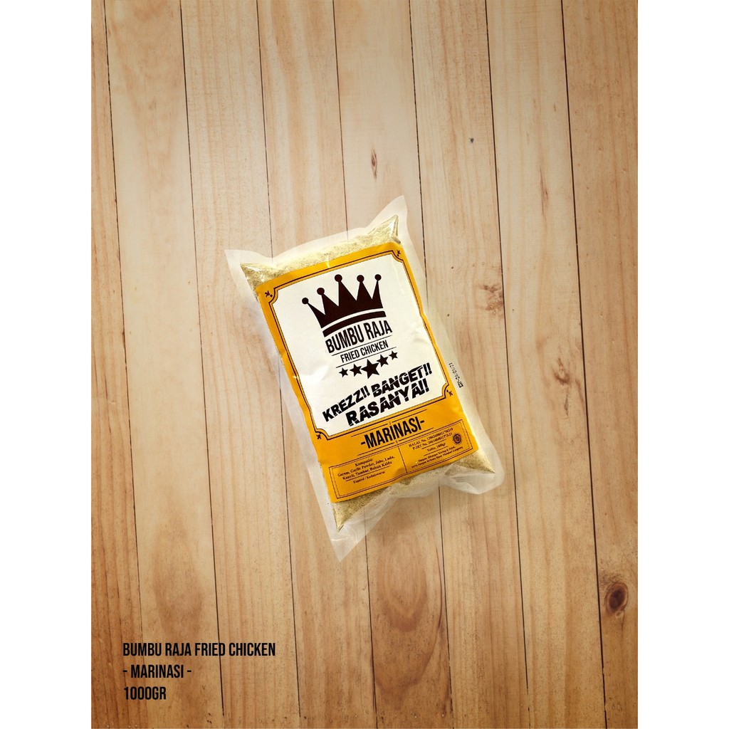 

BUMBU RAJA (MARINASI; BIANG TEPUNG; BATTER MIX) KUALITAS PREMIUM [1000 Gram]