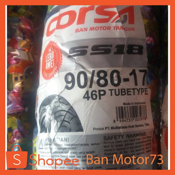 Ban Corsa SS18 90 80 Ring 17 Tubetype