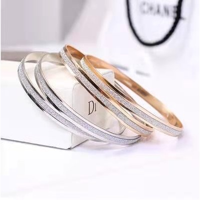 (Hello Girl)G05 Gelang Tangan Polos Dazzling Wanita Import