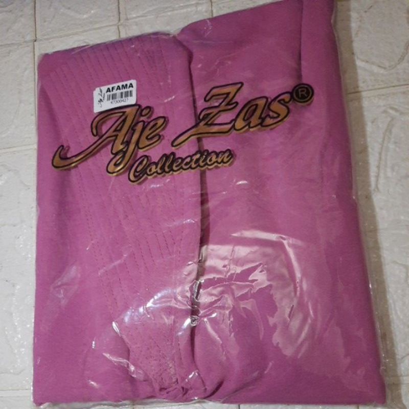 Aje zas khimar Afama ori Aje zas / jilbab cringkel jilbab instan jumbo / Bergo Instan Crinkle jumbo / kerudung syari-Dusty pink