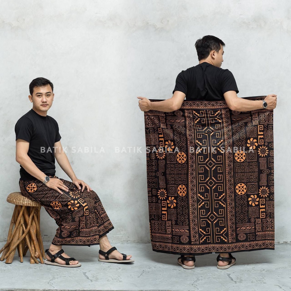 (Best Seller) Sarung Batik Etnik Nusantara Pria Dewasa Motif Etnik Cabutan / Sarung Batik Azzahir