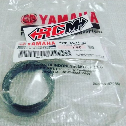 GASKET PERPAK PAKING TENGAH SAMBUNGAN KNALPOT FIZR F1ZR FIZ F1Z ORI ORIGINAL YAMAHA 4WH-E4714-00